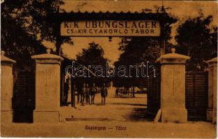 1911 Esztergom-Tábor, Cs. és kir. gyakorlótábor. Kaufmann Ferenc kiadása / K.u.k. Übungslager (Rb)