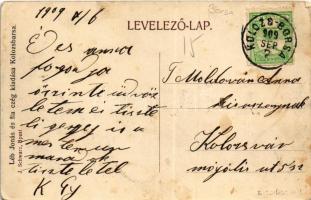 1909 Kolozsborsa, Borsa; Báró Bánffy Ernő palotája, kastély. Léb Jónás és fia kiadása / castle (EK)