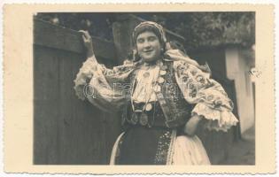 1934 Székesút, Secusigiu; román népviselet / Romanian folklore. photo (fl)