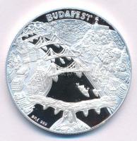 Bognár György (1944-) "Országház / Budapest" jelzett Ag emlékérem (31,09g/0.999/42,5mm) T:...