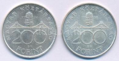 1994. 200Ft Ag "Deák" (2x) T:AU Adamo F13.1