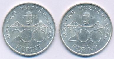 1994. 200Ft Ag "Deák" (2x) T:AU Adamo F13.1