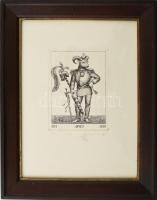 Artner Margit (1954-): Kos. Rézkarc, papír, jelzett, számozott (6/100). Üvegezett fakeretben. 11,5×8...