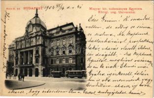 1904 Budapest V. M. kir. Tudományos Egyetem, villamos (EK)