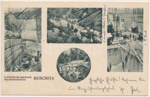 Ruszkica, Ruschita, Rusca Montana; Industrie de marmora / Marmorindustrie / Márványtelep. Atelier Petrovics / marble quarry (fl)