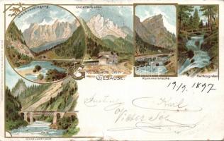 1897 Gesause National Park litho (small tear)