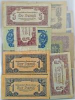 Négygyűrűs műbőr albumba rendezett, ~147db-os magyar és külföldi bankjegy gyűjtemény, olyan országok...