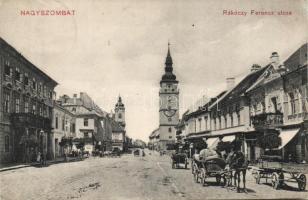 Nagyszombat Ferenc Rákóczi street with Café