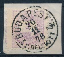 1874 2kr extra széles bélyeg, durva gyöngyjavítással (ex Lovász)