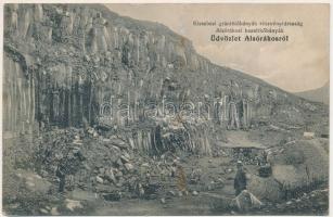 1914 Alsórákos, Ratsch, Racos; Kissebesi gránitkőbányák részvénytársaság bazaltkőbányája / basalt mi...