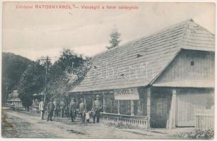 1912 Ratosnya, Rotosnya, Rastolita; Vendéglő a Fehér Bárányhoz / restaurant, inn (fl)