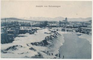 1913 Holcmány, Holzmengen, Hosman; Ansicht / látkép télen. Photograph Fr. Theil / general view in winter (EK)