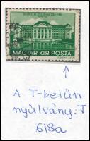 1938 Debrecen 6f, a POSTA T betűjén nyúlvány tévnyomattal (10.000)