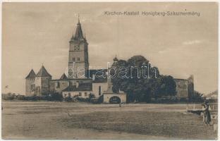 1917 Szászhermány, Honigberg, Harman (Brassó, Kronstadt, Brasov); Kirchen-Kastell / Evangélikus erődtemplom / Lutheran castle church (EK)