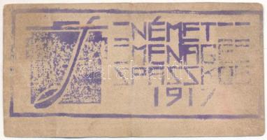 Orosz Birodalom / Szpasszkoje hadifogolytábor ~1914-1918. III k "Német-konyha" pénzjegye T...