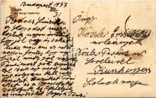 1933 Budapest III. Óbuda, Szt. Margit közkórház (fa)