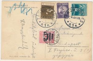 1934 Marosvásárhely, Targu Mures; Piata Reg. Ferdinand / Ferdinánd király tér, Hotel Transilvania sz...