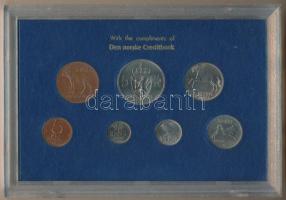 Norvégia 1973. 5ö-5K (7xklf) forgalmi sor, műanyag tokban T:UNC Norway 1973. 5 öre - 5 Krone (7xdiff) coin set in plastic case C:UNC