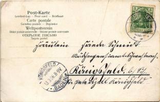 1906 Bitsch, Fort Sebastian, Festung / fortress, citadel. Verlag v. A. Junker Art Nouveau litho (fa)