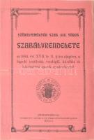 1910 Székesfehérvár szab. kir. város szabályrendelete ... fogadó (szálloda), vendéglő, kávéház és kávémérési iparok gyakorlásáról. 8p.