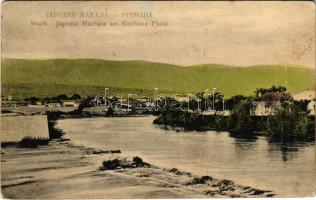 1909 Nis, Nisch; Jagodin Machala am Nischava Fluss / river (Rb)