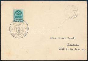 1941 Levelezőlap KULA VISSZATÉRT + M. KIR. POSTA 111