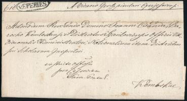 1841 Hivatalos levél / Official covr v.EPERIES
