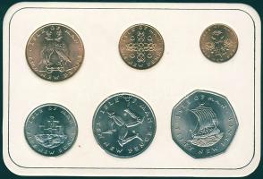 Man-sziget 1971. 1/2p-50p 6klf db, szettben T:1