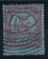 1913 Turul 50f hosszúra fogazva / shifted perforation