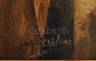 Galla Endre (1897-1971): Csendélet. Olaj, karton, jelezve balra lent. Dekoratív, sérült fakeretben. ...