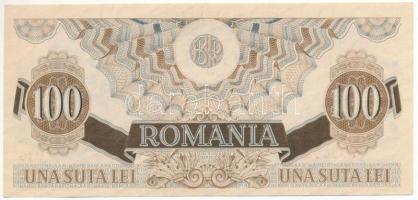 Románia 1947. December 5. 100L "U. 10 338699" T:AU sarokhajlás / 
Romania 1947. 5th of De...