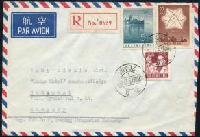 1959 Légi ajánlott levél / Airmail registered cover