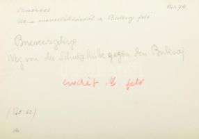 cca 1910 Brassó környéki hegyek, Bucsecs-hegység, Erdélyi Mór (1866-1934) felvétele, a hátoldalon fe...