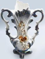 Capodimonte nagy méretű porcelán váza. Kézzel festett, jelzett, minimális kopással 46 cm