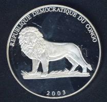 Kongó 2003. 10Fr Ag "Euró" T:PP Tanúsítvánnyal!