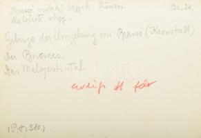 cca 1910 Brassó környéki hegyek, Bucsecs-hegység, Malajesti-völgy, Erdélyi Mór (1866-1934) felvétele...