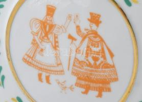 Hollóházi MHSZ kulacs, kupakkal m: 17 cm