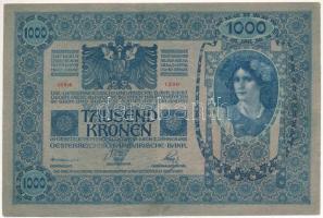 1902. 1000K "1290 96605", piros "MAGYARORSZÁG" felülbélyegzéssel T:F szép papír ...