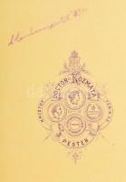 Nagyszentmiklósi gróf Nákó Kálmán (1822-1902) politikus, császári és királyi kamarás, keményhátú fot...