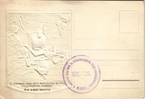 1526-1926 Mohácsi vész 400. évfordulójának dombornyomott emléklapja. A mohácsi síkon építendő Fogada...