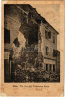 Gorizia, Görz, Gorica; Via Morelli, Zerstörtes Haus / WWI military, destroyed house, ruins (fl)