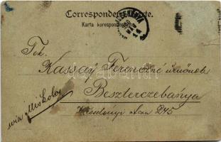 1900 Przemysl, Total-Ansicht von Franz Josefs-Quai / Ogólny widok wybrzezy Franciszka Józefa / gener...