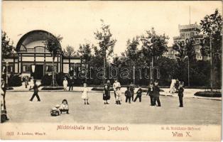Wien, Vienna, Bécs; Milchtrinkhalle im Maria Josefapark, K. K. Artillerie-Arsenal / milk drinking hall, artillery arsenal (EB)
