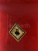 Iparművész Kerámia vörösmázas váza. Jelzett, hibátlan, m: 31,5 cm