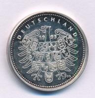 Németország 1993. "Paul von Hindenburg" kétoldalas, jelzett Ag emlékérem (10,22g/0.999/26m...