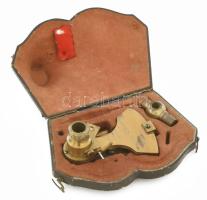 Petzelt József - Katetométer (magasság különbözet mérő) Nusz és Tsa, Pest XIX. sz. közepe, réz, Jelz...