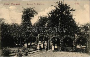 Wennigsen, Kloster Wennigsen, Gasthaus Fr. Oberheide, Garten / restaurant garden (EK)