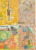 70 db MODERN magyar térképes képeslap / 70 modern Hungarian map postcards