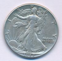 Amerikai Egyesült Államok 1942. 1/2$ Ag Walking Liberty T:VF USA 1942. 1/2 Dollar Ag Walking Liberty C:VF Krause KM#142