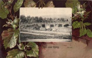 Sepsiszentgyörgy Olt Bridge litho (EB)